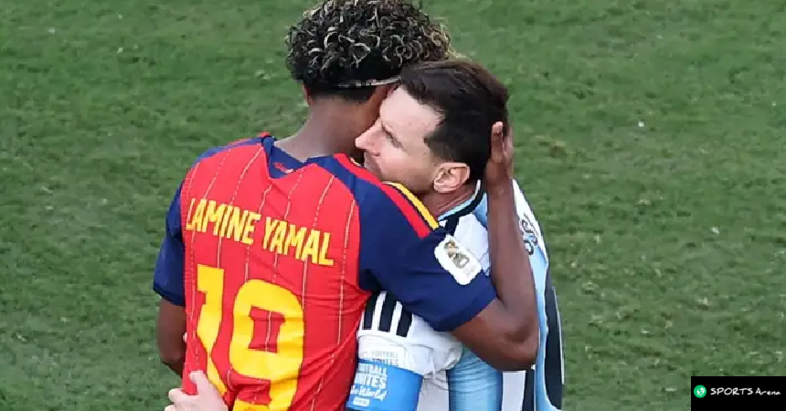 Yamal Hugs Messi, Offers Words of Comfort